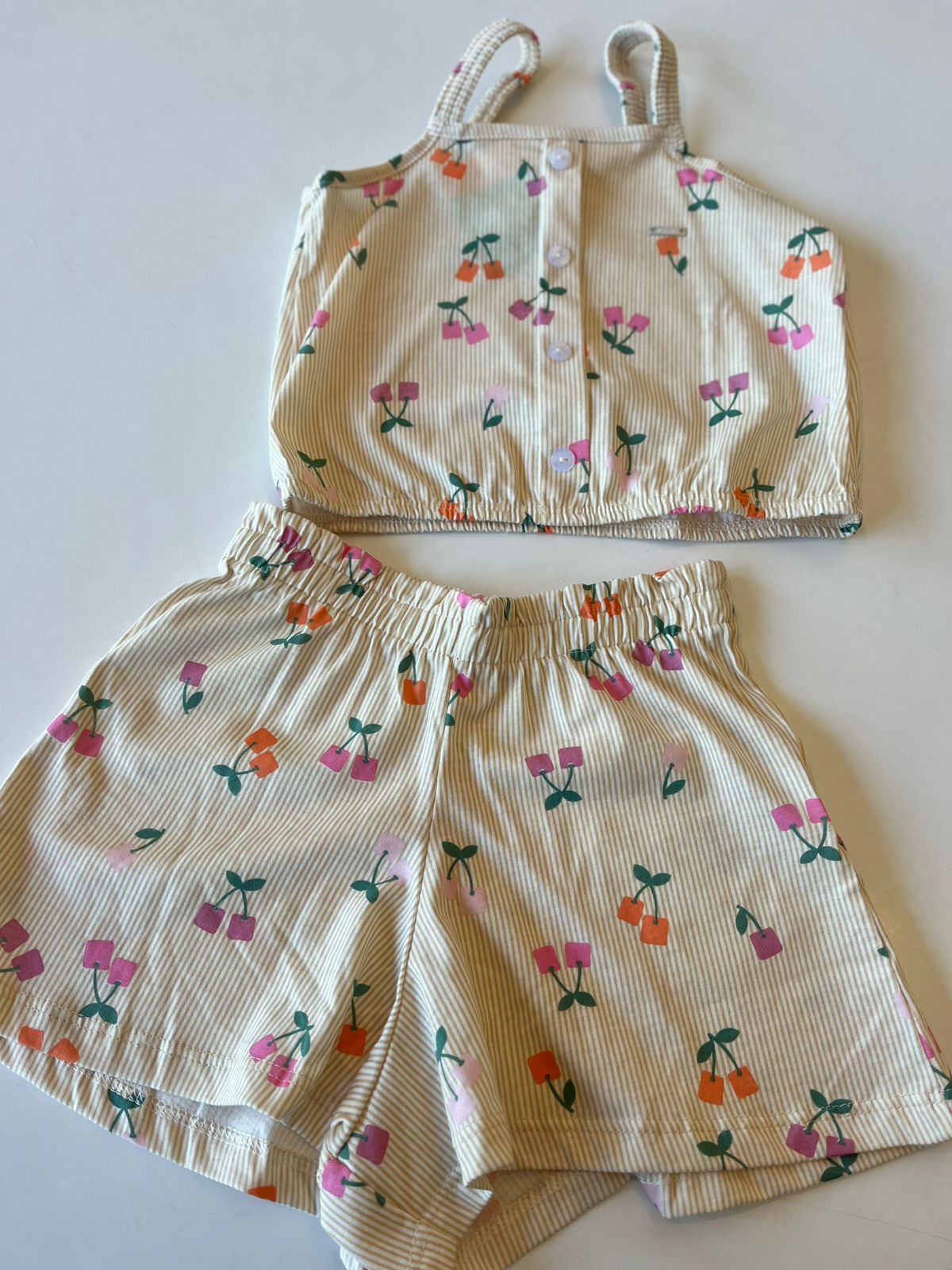 CONJ FEM REG E SHORT LIST EST FRUTINHAS OFF WHITE