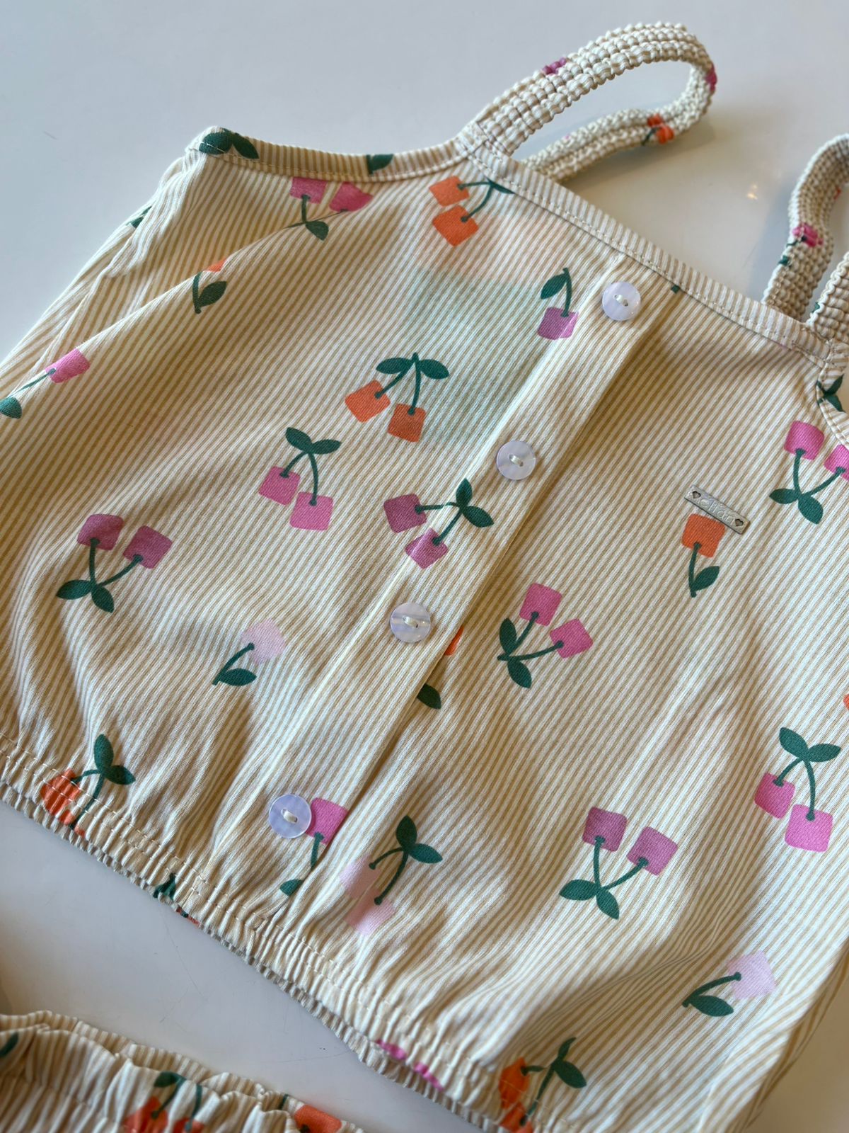 CONJ FEM REG E SHORT LIST EST FRUTINHAS OFF WHITE