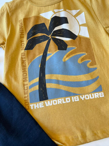 CONJ MAS CAM EST VERAO E BERM MLT MOSTARDA/PRETO