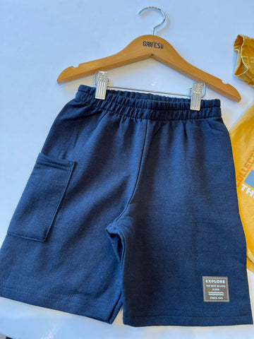 CONJ MAS CAM EST VERAO E BERM MLT MOSTARDA/PRETO