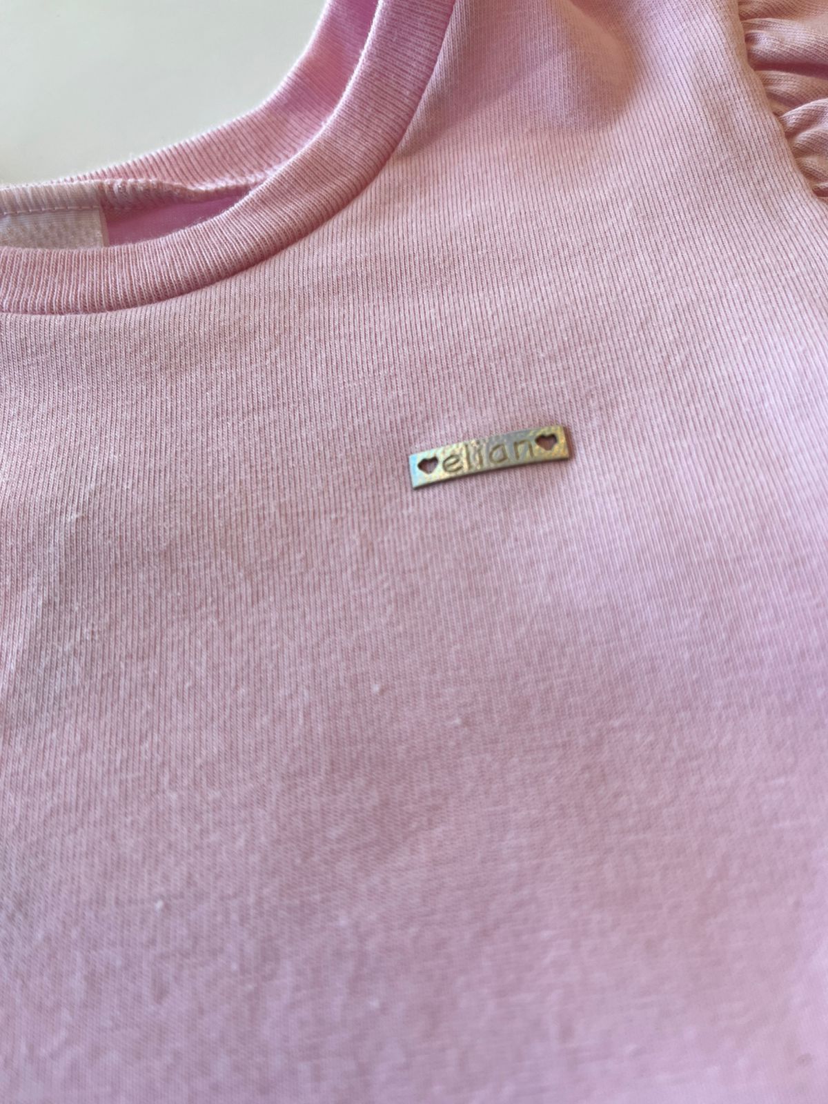 CONJ FEM BL DET MG E SHORT SAIA LIST EST ROSA CLARO