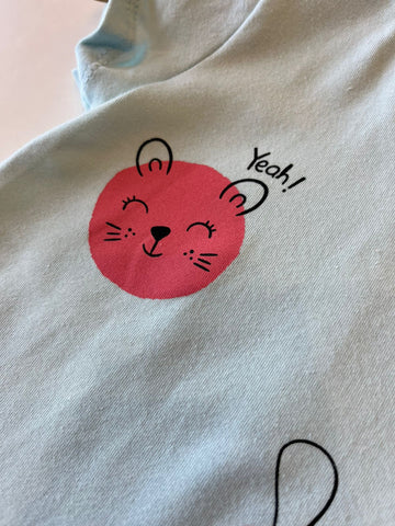 VESTIDO MC EST BICHINHOS BAB BARRA AZUL CLARO