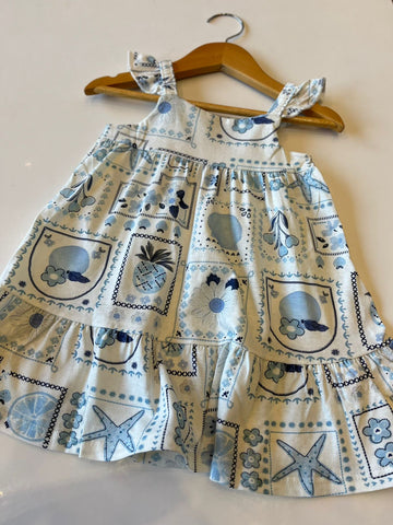 VESTIDO ALCA C ELAST EST DIGITAL BARRA BRANCO