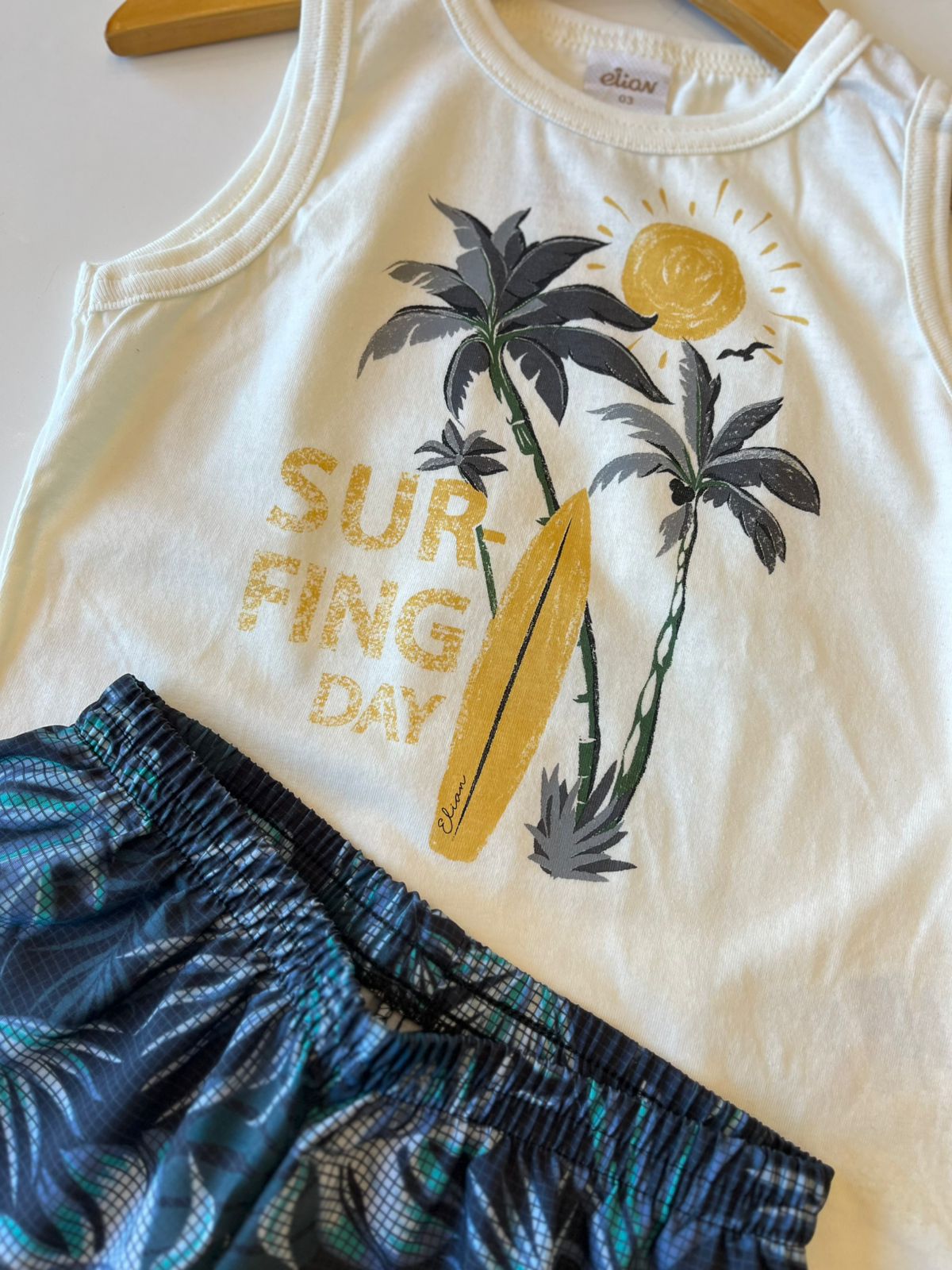 CONJ MAS REG SURFING DAY E BERM TACTEL OFF/MARINHO