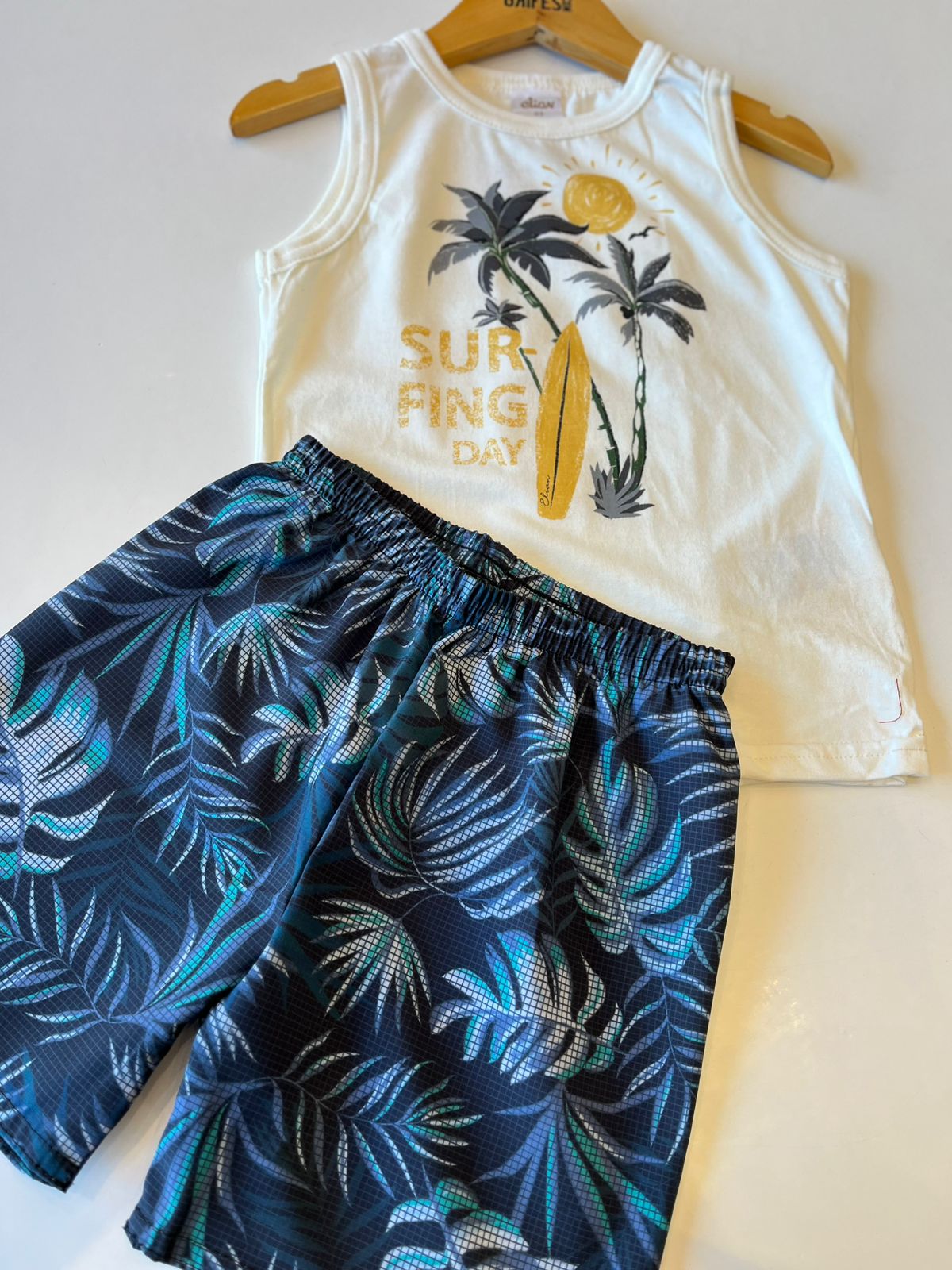 CONJ MAS REG SURFING DAY E BERM TACTEL OFF/MARINHO