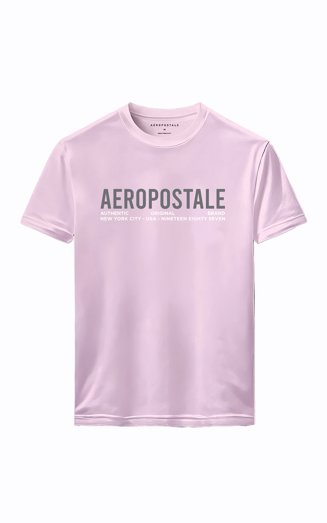 CAMISETA MAS MC SILKADA AEROPOSTALE ROSA CLARO