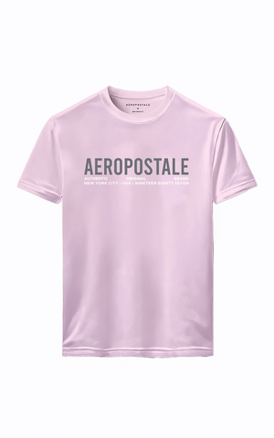 CAMISETA MAS MC SILKADA AEROPOSTALE ROSA CLARO