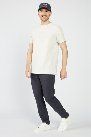 CAMISETA MAS MC SILKADA AEROPOSTALE CREME