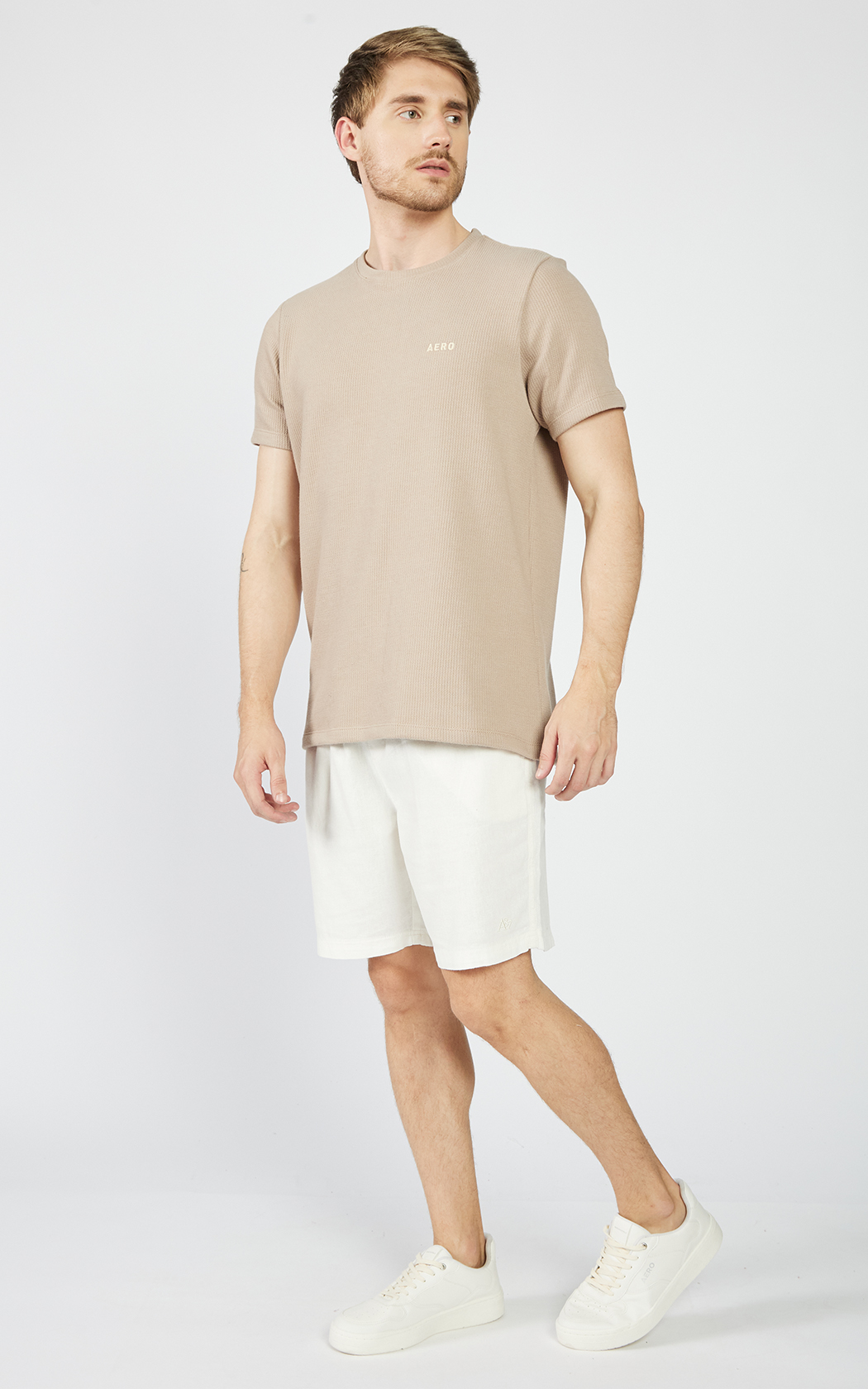 CAMISETA MASC MC SURPLUS AEROPOSTALE OCRE