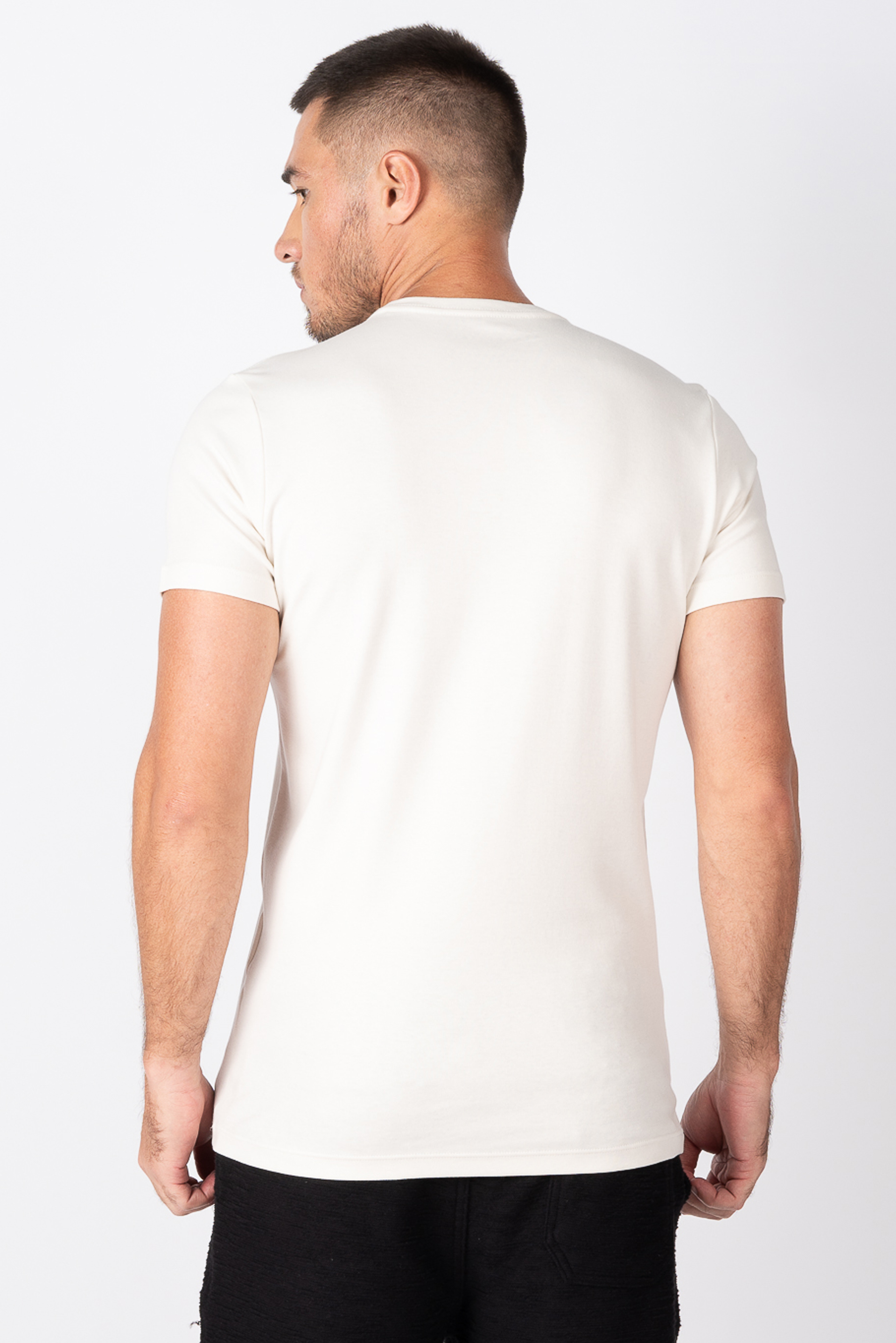 CAMISETA MAS MC SUEDINE AEROPOSTALE CREME