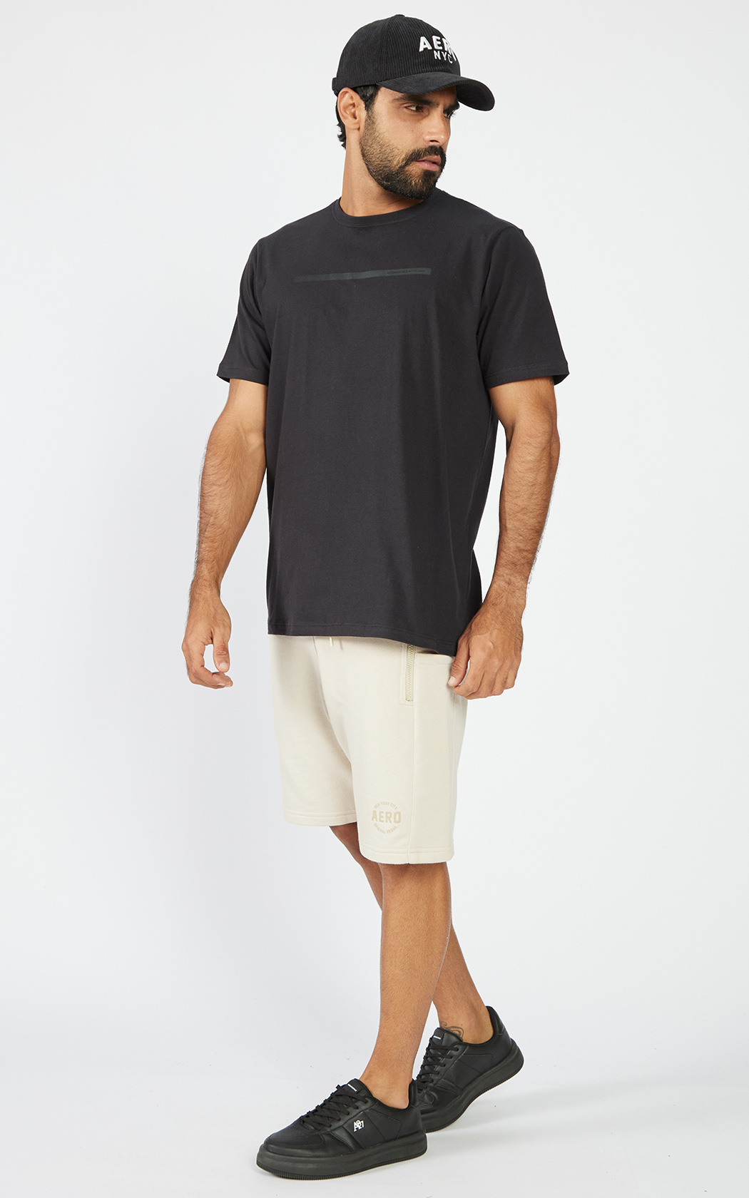 CAMISETA MAS MC COMFORT AEROPOSTALE PRETO