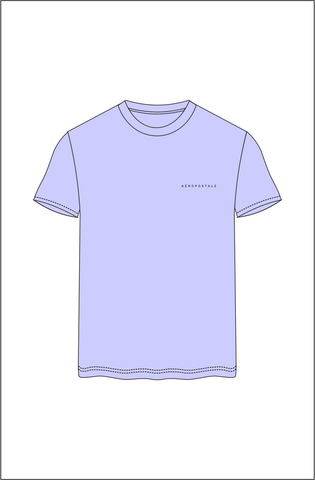 CAMISETA MASC MC A87 AEROPOSTALE LILAS