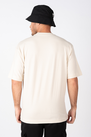 CAMISETA OVERSIZE SILKADA AEROPOSTALE CREME