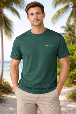 CAMISETA MASC MC A87 AEROPOSTALE VERDE ESCURO