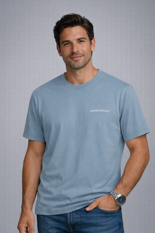 CAMISETA MAS MC PIMA AEROPOSTALE AZUL