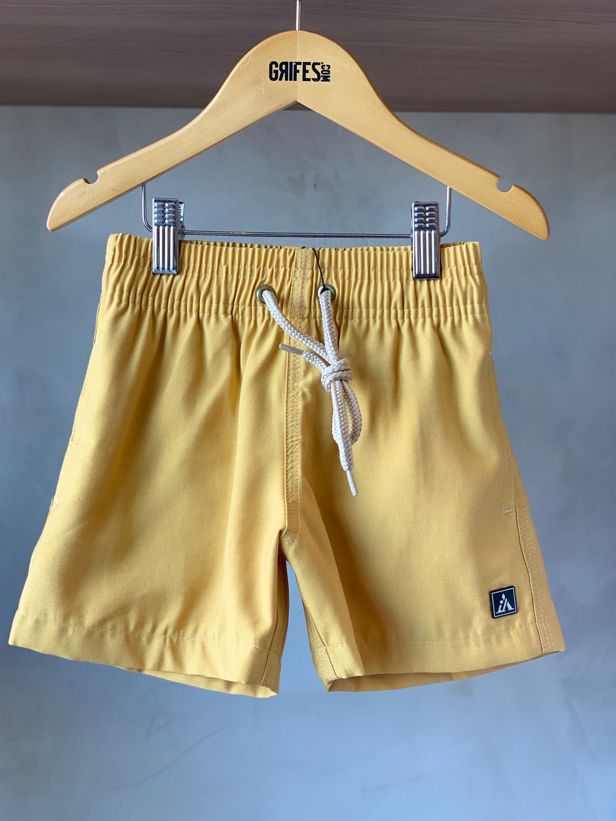 BERMUDA MAS KIDS ALFA PREMIUM VISCOSE MOSTARDA