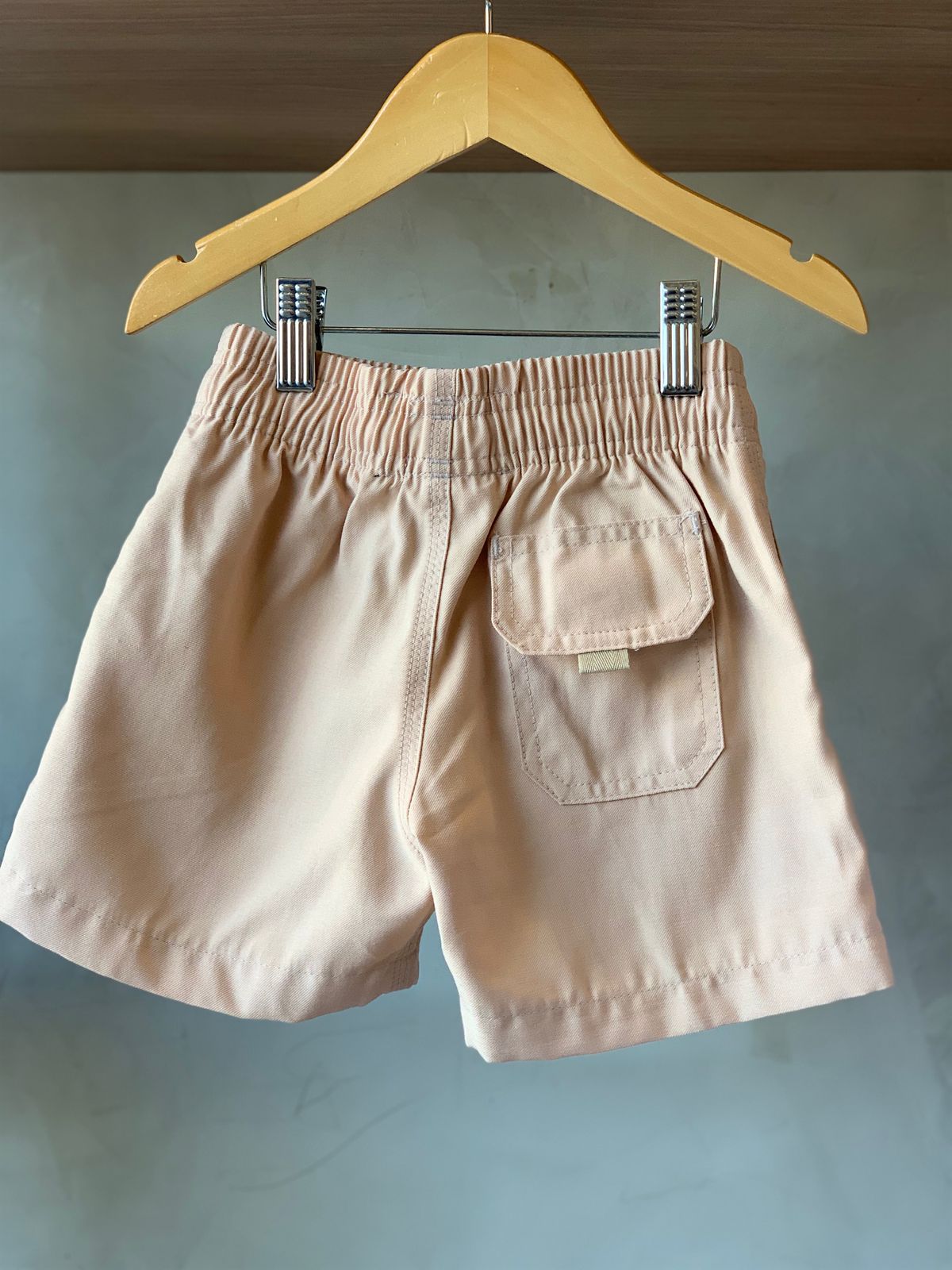 BERMUDA MAS KIDS ALFA PREMIUM VISCOSE BEGE CLARO