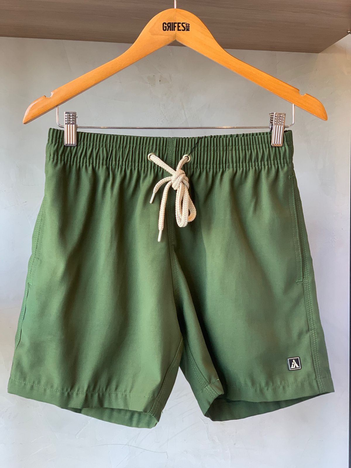 BERMUDA MAS KIDS ALFA PREMIUM VISCOSE VERDE OLIVA