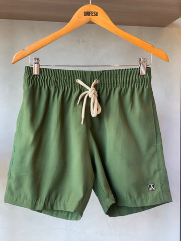 BERMUDA MAS KIDS ALFA PREMIUM VISCOSE VERDE OLIVA