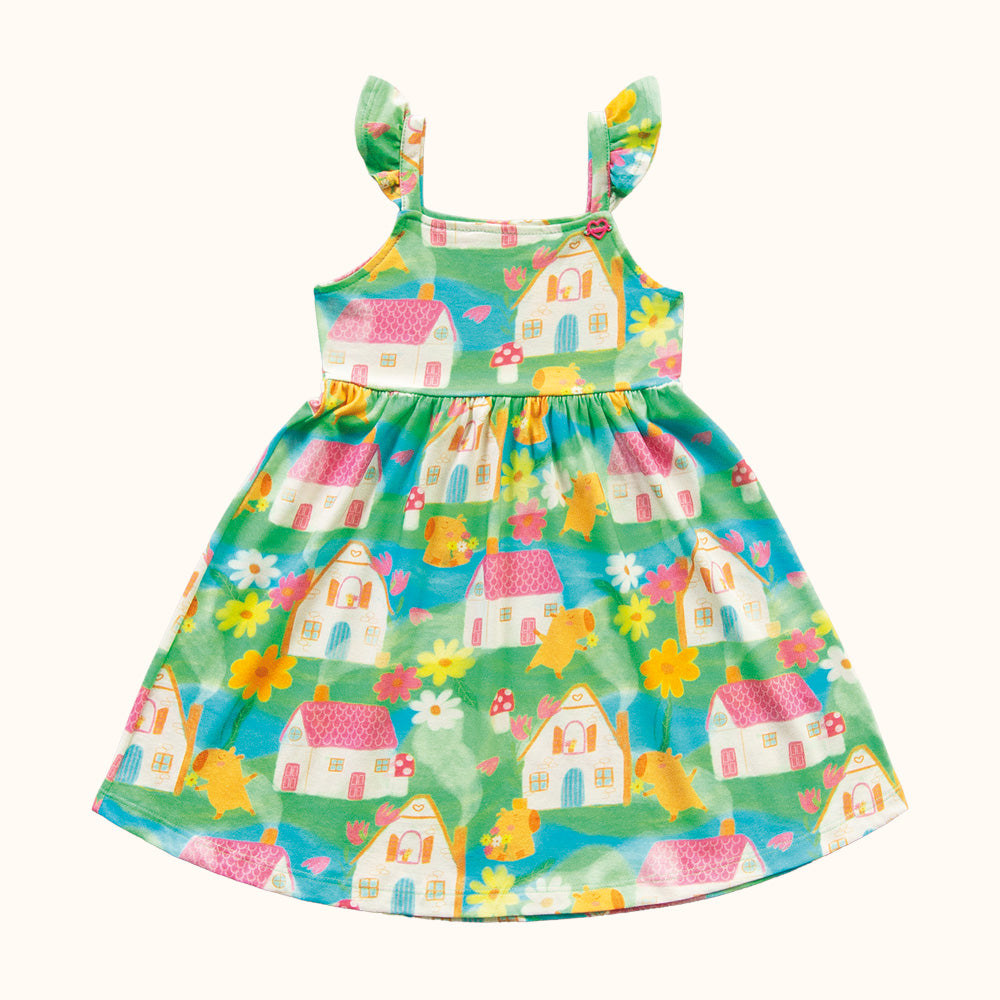 VESTIDO ALCA BAB EST FLORESTA ESTAMPADO VERDE