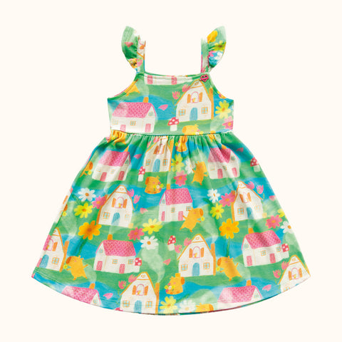 VESTIDO ALCA BAB EST FLORESTA ESTAMPADO VERDE