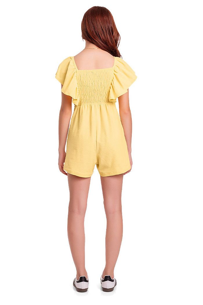 MACACAO FEM FLORENCE MG BAB LASTEX COSTA AMARELO