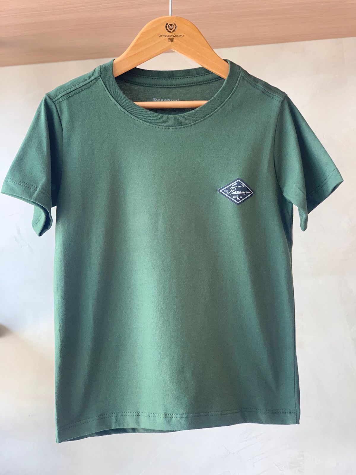 CAMISETA RSV MINI BASICA PATCH PREMIUM VERDE FLORESTA