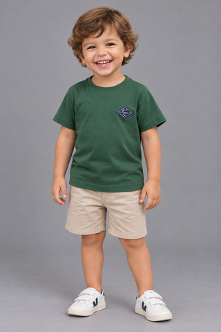 CAMISETA RSV MINI BASICA PATCH PREMIUM VERDE FLORESTA