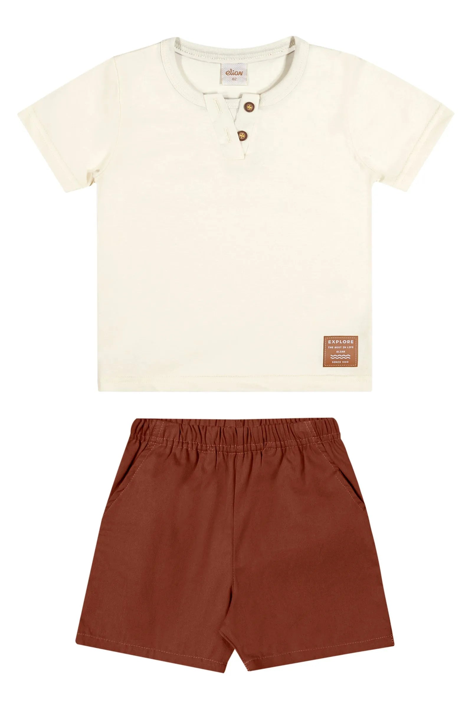 CONJ MAS CAM DET BOT GOLA E BERM SARJA OFF WHITE