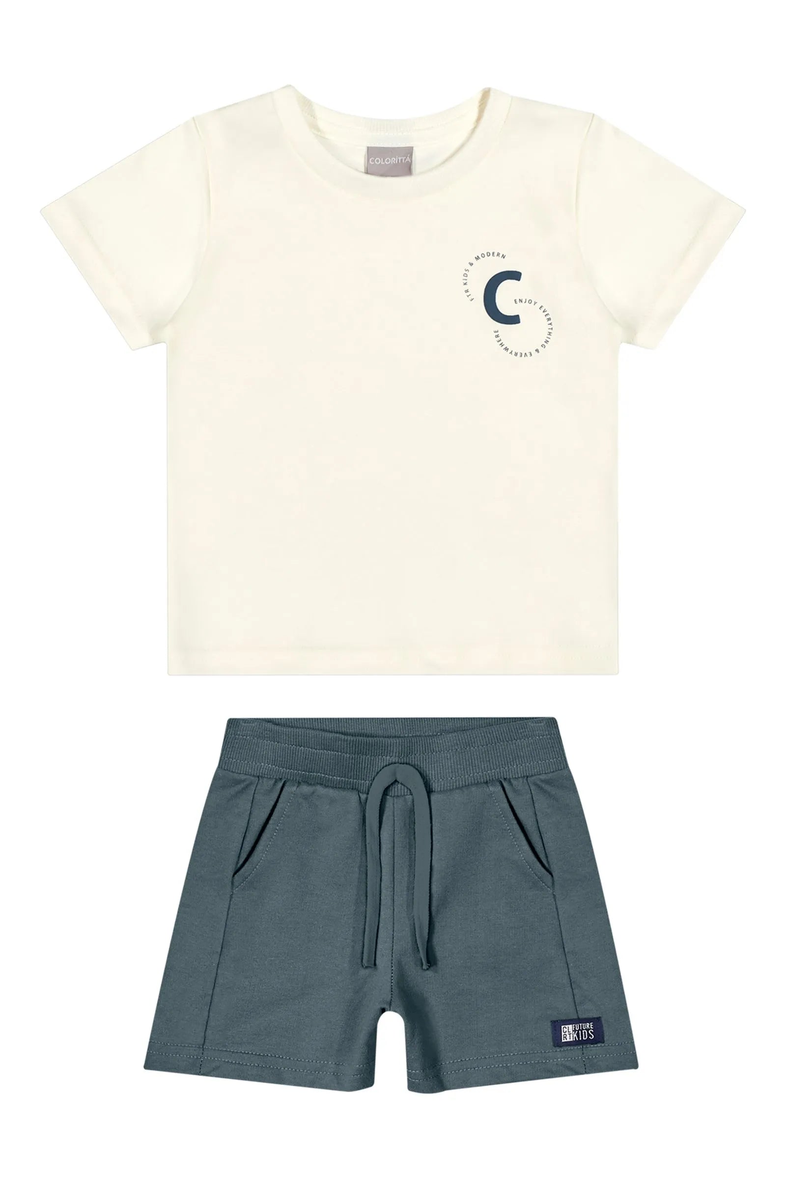 CONJ MAS CAM SUEDINE C RELEVO E BERM MLT OFF WHITE