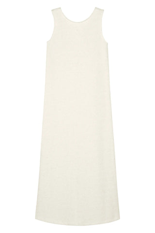 VESTIDO LONGO EM MALHA TRICO CRU