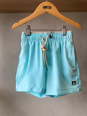 SHORT TACTEL MASC KIDS LISO AZUL CEU/KHAKI