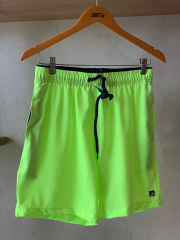 SHORT TACTEL MASC LISO JAIAL VERDE NEON/MARINHO