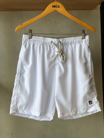 SHORT TACTEL MASC LISO JAIAL BRANCO/CINZA