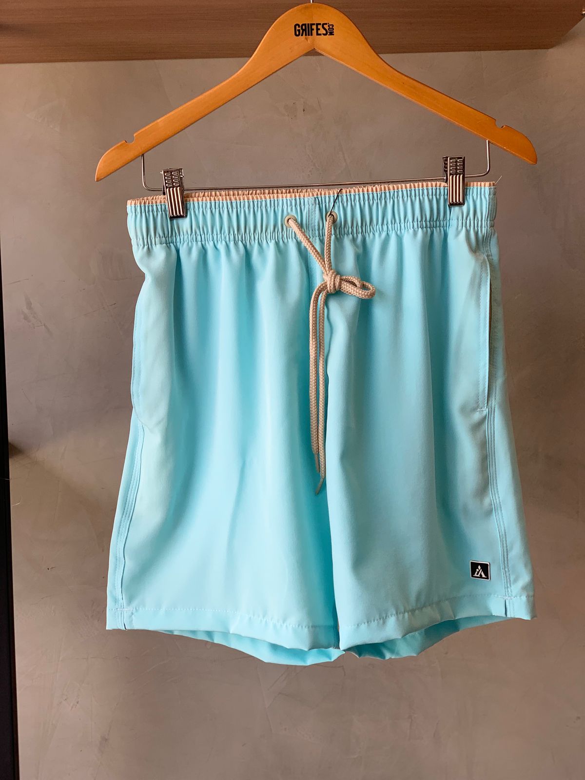 SHORT TACTEL MASC LISO JAIAL AZUL CEU/KHAKI