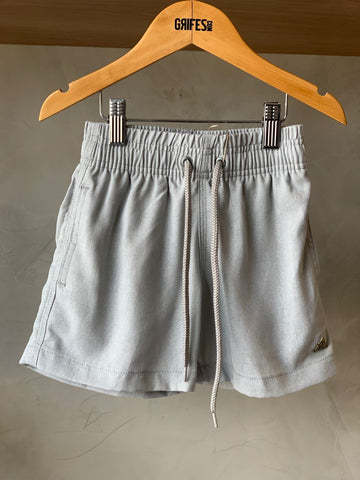 SHORT LINHO MASC KIDS LISO CINZA CLARO