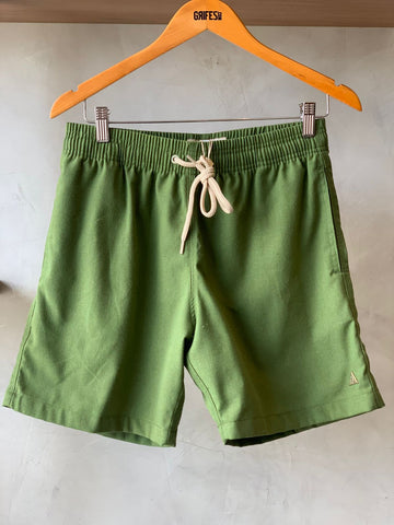 SHORT LINHO MASC LISO VERDE OLIVA