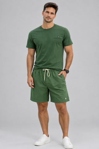 SHORT LINHO MASC LISO VERDE OLIVA