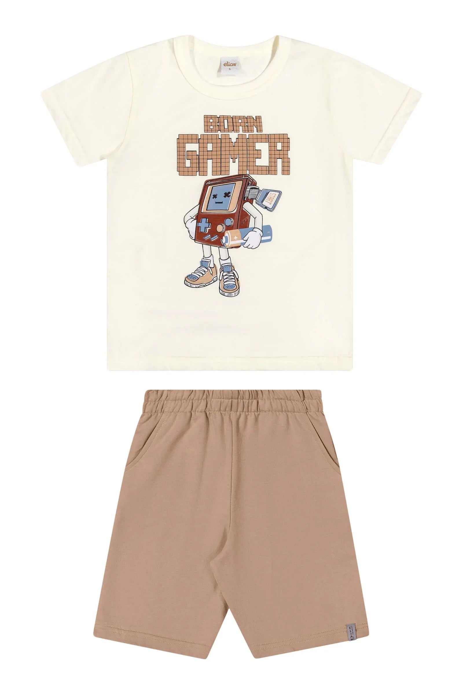 CONJ MAS CAM EST BORN GAME E BERM MLT OFF WHITE/KAHKI