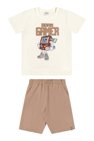 CONJ MAS CAM EST BORN GAME E BERM MLT OFF WHITE/KAHKI