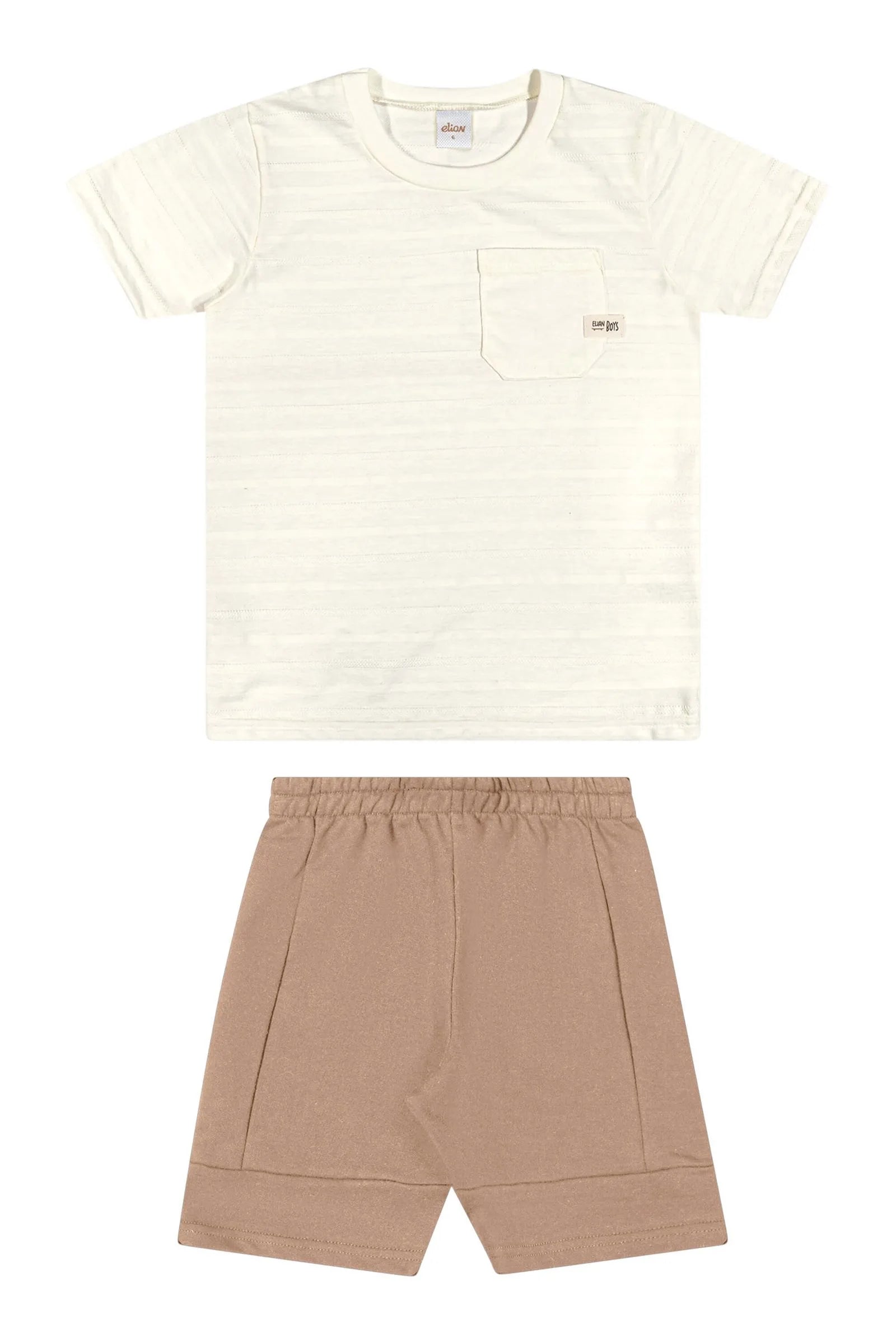 CONJ MAS CAM RAJ LIST BOLSO E BER MLT OFF WHITE/KAHKI