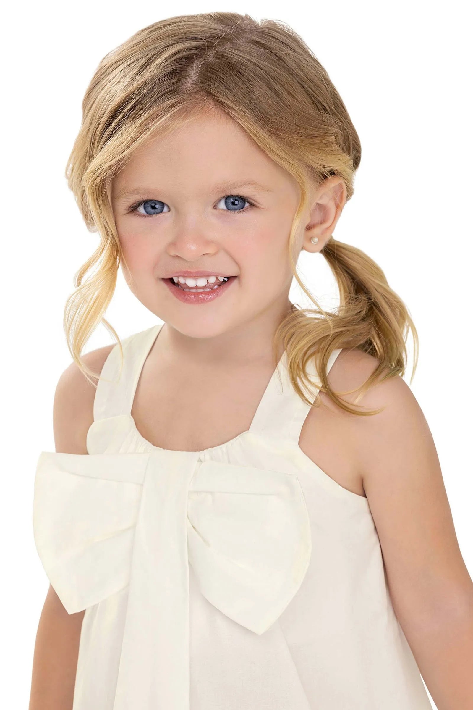 VESTIDO ALCA TRICOLINE DET LACO BUSTO BRANCO