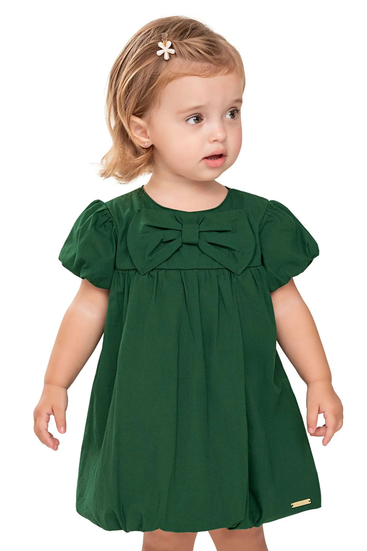 VESTIDO TRICOLINE BALONE LACO FRENTE VERDE