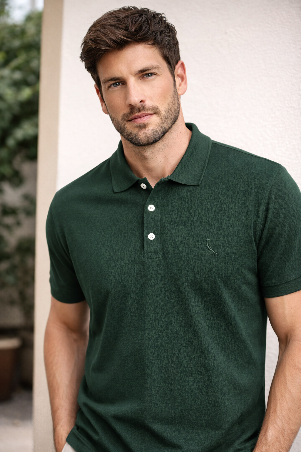 POLO RESERVA MAS PIQUET CLASSICA VERDE FLORESTA