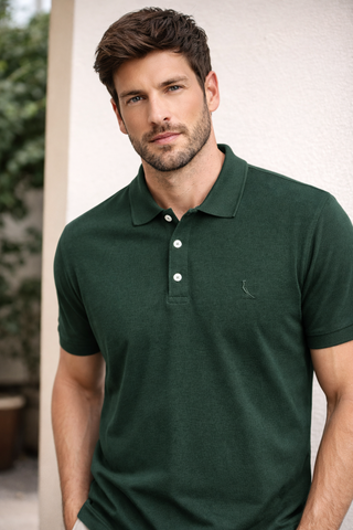 POLO RESERVA MAS PIQUET CLASSICA VERDE FLORESTA