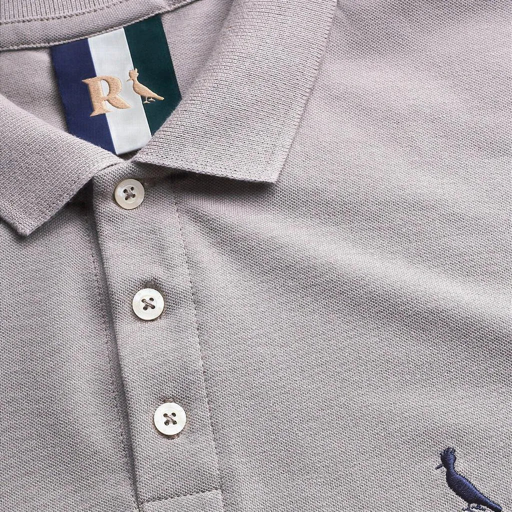 POLO RESERVA MAS PIQUET CLASSICA CINZA LUA