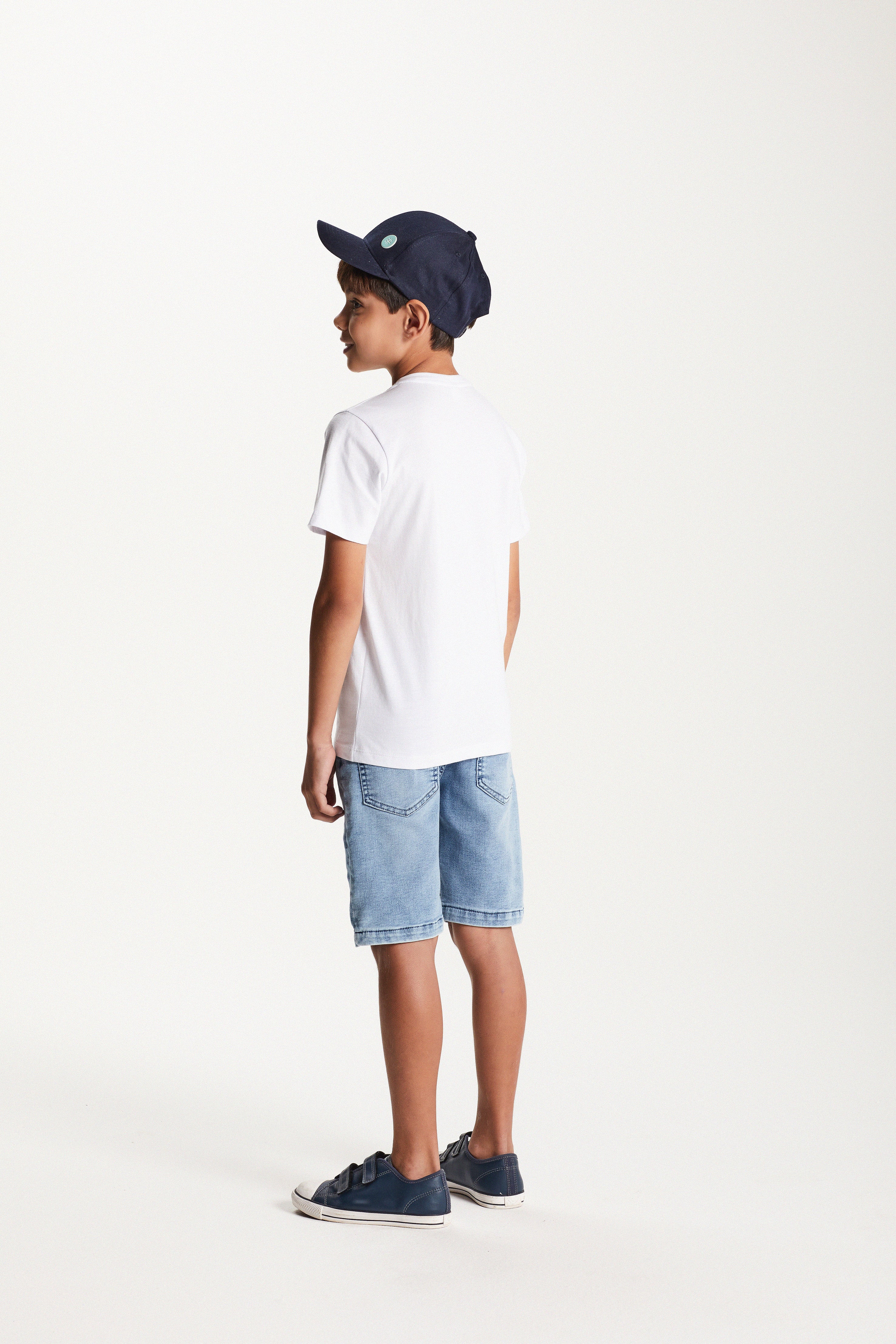 CAMISETA MC MAS BOLSO TRICOLINE XADREZ BRANCO