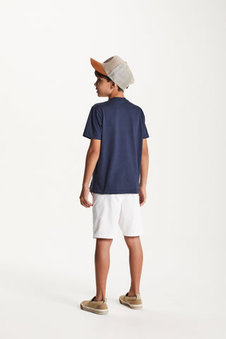 CAMISETA MAS MC SILK FRENTE URSO MARINHO