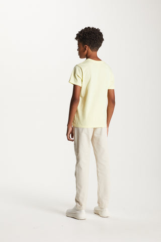 CAMISETA MAS MC COLOR UP ALGODAO AMARELO CLARO
