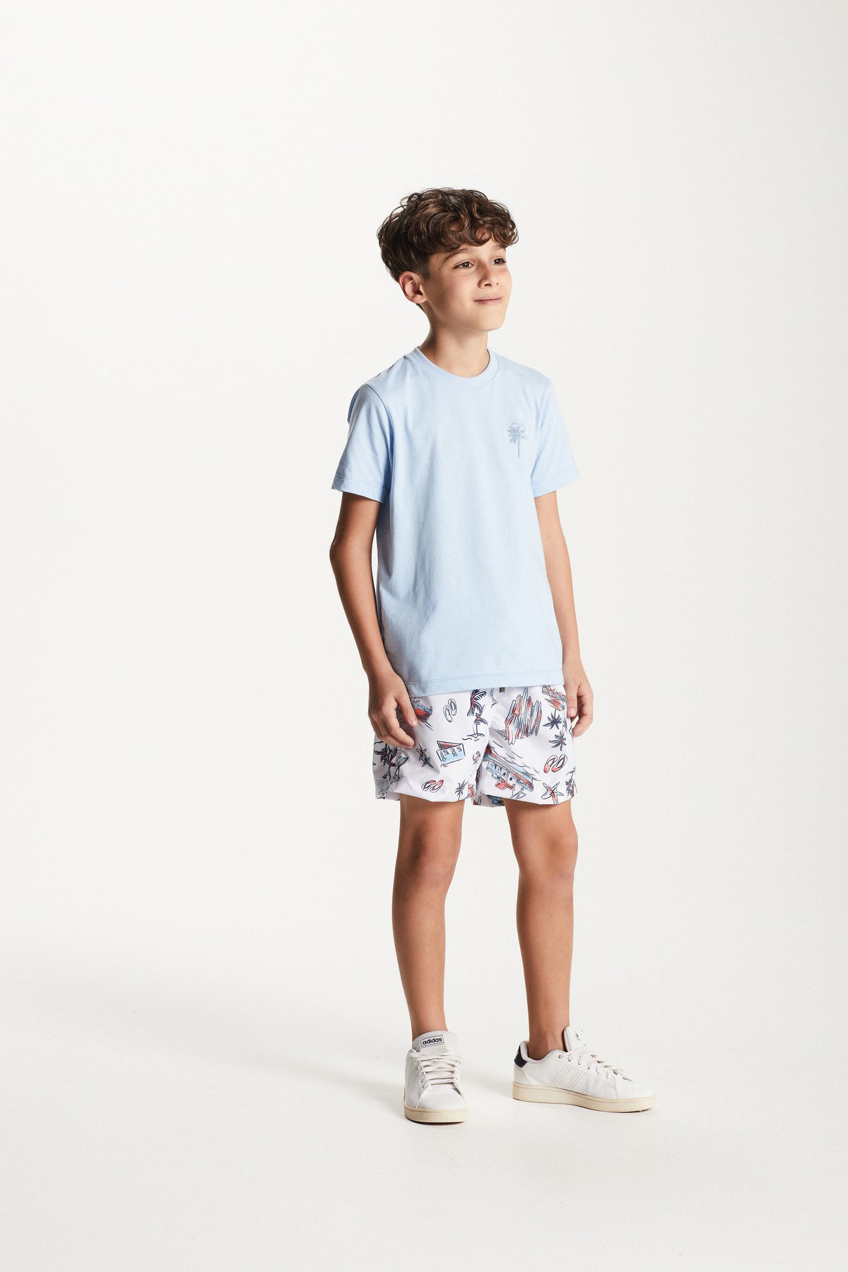 CAMISETA MAS MC SILK FRENTE E COSTAS AZUL CLARO